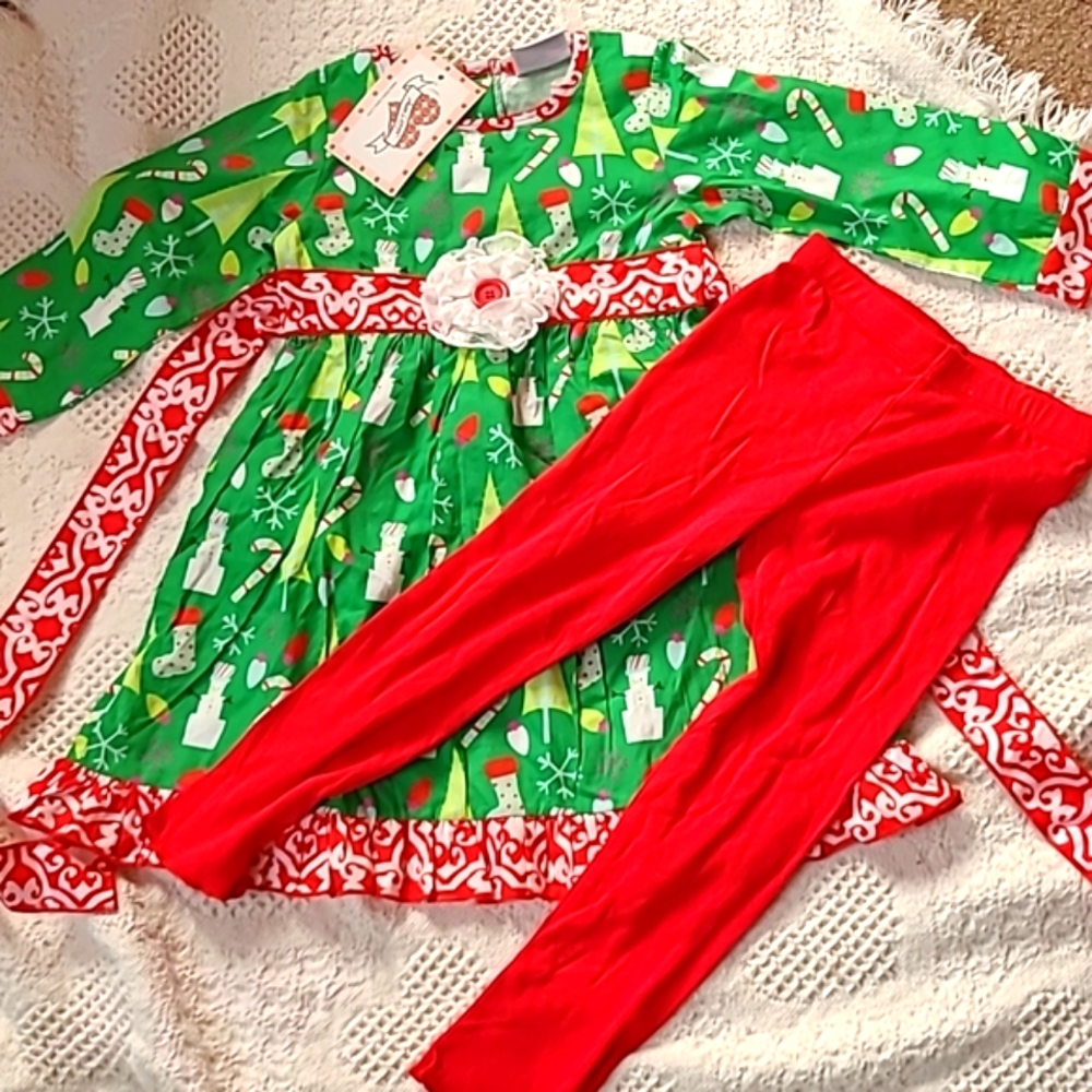4T-5T girls Christmas outfit